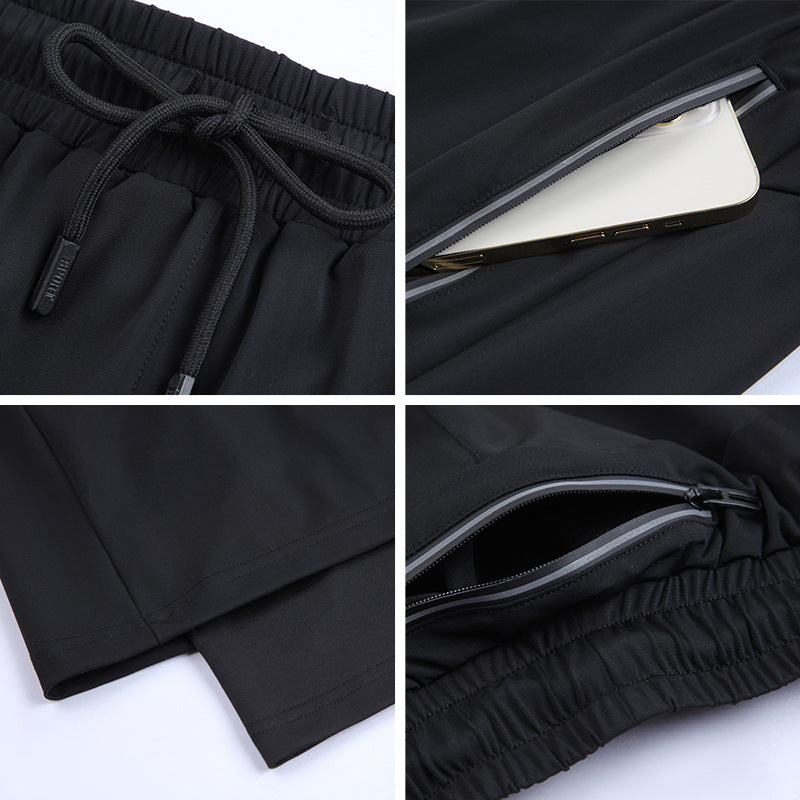 Sport shorts with underlayer