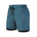 Sports shorts with built-in briefs